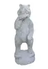 Product image 4 of the product “Big bear eating fish, 100cm H | cast stone ”